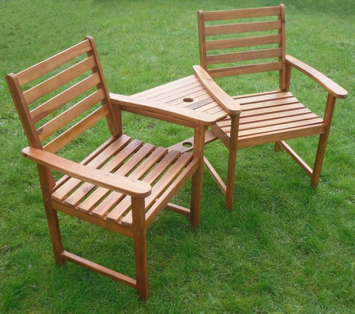 Wood garden bench - wood, &